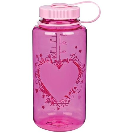 Nalgene Nalgene 682010-0171 Wm 1 Qt Pink Heart with Pink Lid 341839